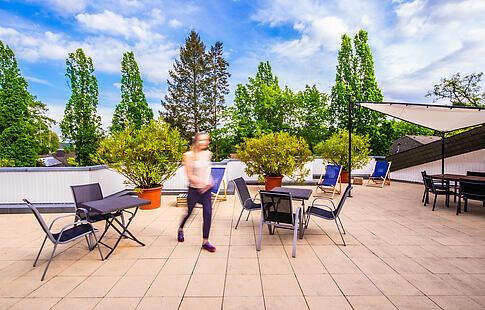 Pause Dachterrasse Havelklinik Berlin Spandau